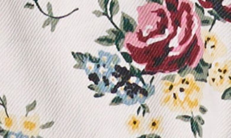 Shop Rolla's Morgan Floral Denim Vest In Cream