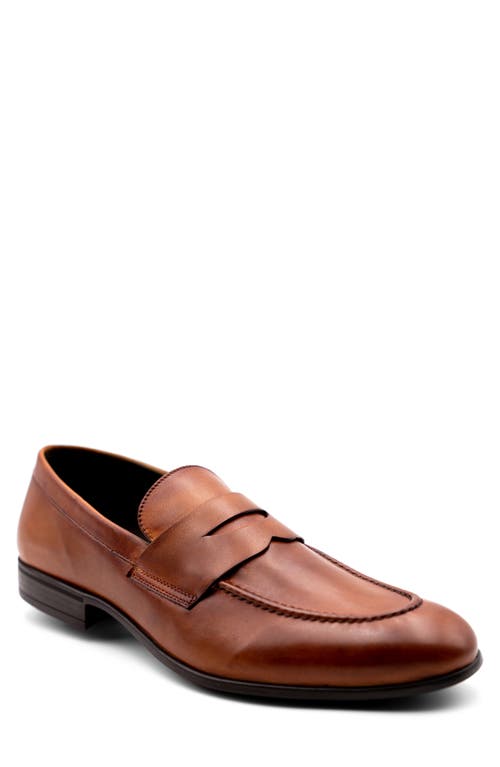 G Brown Cannon Loafer in Tan Leather