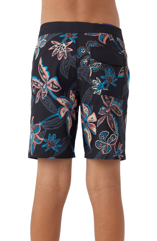 O'neill Kids' Hyperfreak Mysto Swim Trunks In Black