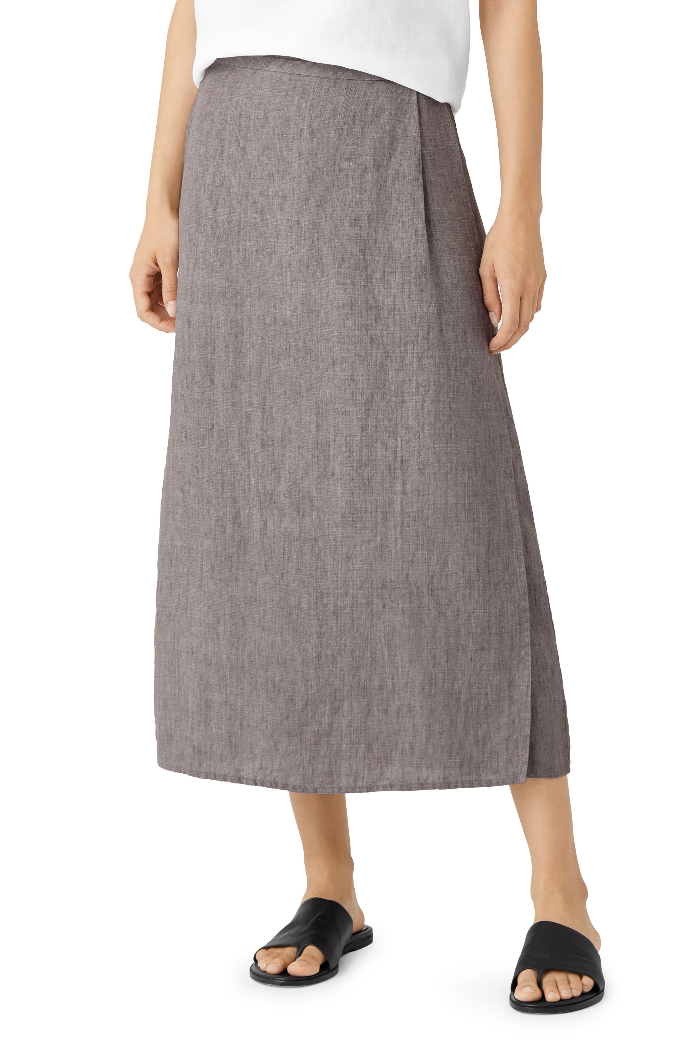 eileen fisher navy skirt