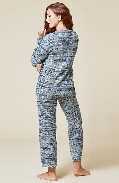 Softies Heather Marshmallow Crew Neck Lounge Set In Heather Black