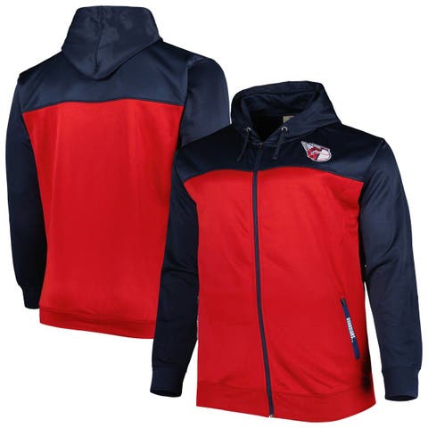 Profile Men's Red, Heather Gray St. Louis Cardinals Big and Tall Raglan  Full-Zip Track Jacket