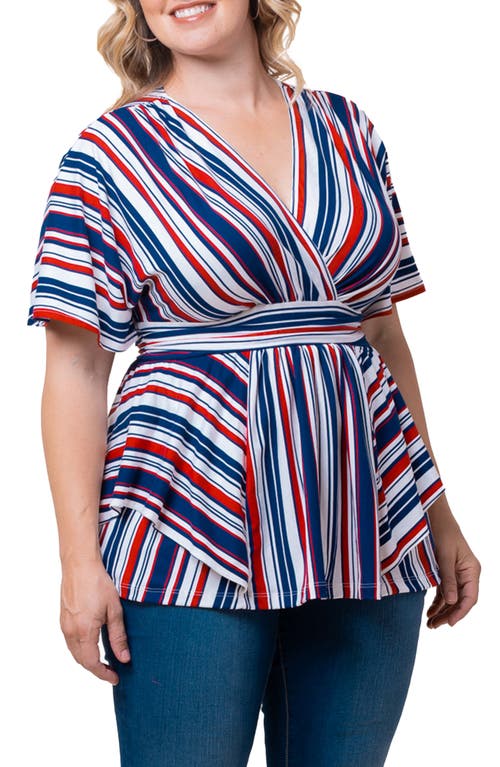 Shop Kiyonna Boulevard Stripe Knit Top In Liberty Stripes