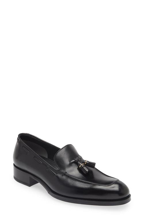 TOM FORD Edgar Tassel Loafer Black at Nordstrom,