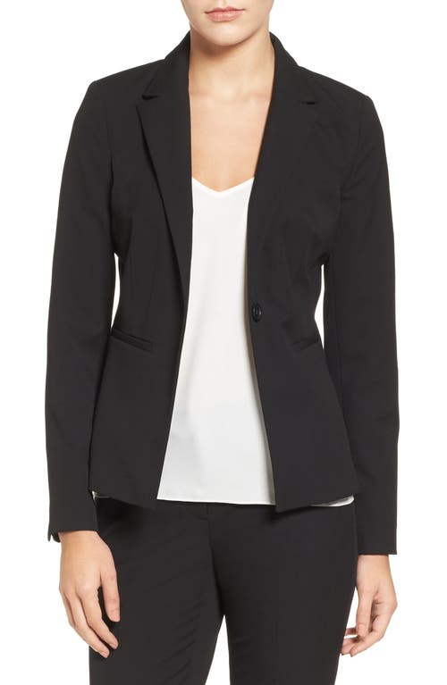 halogen(r) 'Ela' One-Button Stretch Suit Jacket in Black