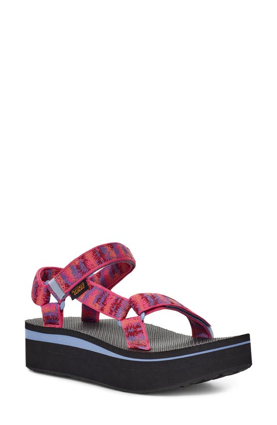 Teva 'universal' Flatform Sandal In Iridescence Fuchsia Purple