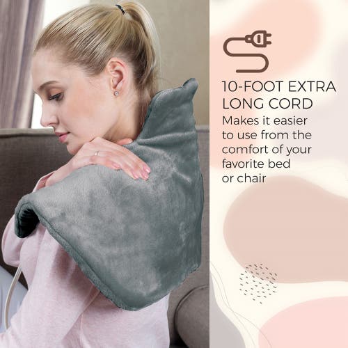 Pursonic Neckl & Shoulder Heating Pad In Grey