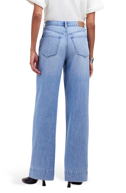 Shop Madewell High Waist Superwide Leg Jeans In Lintz Wash