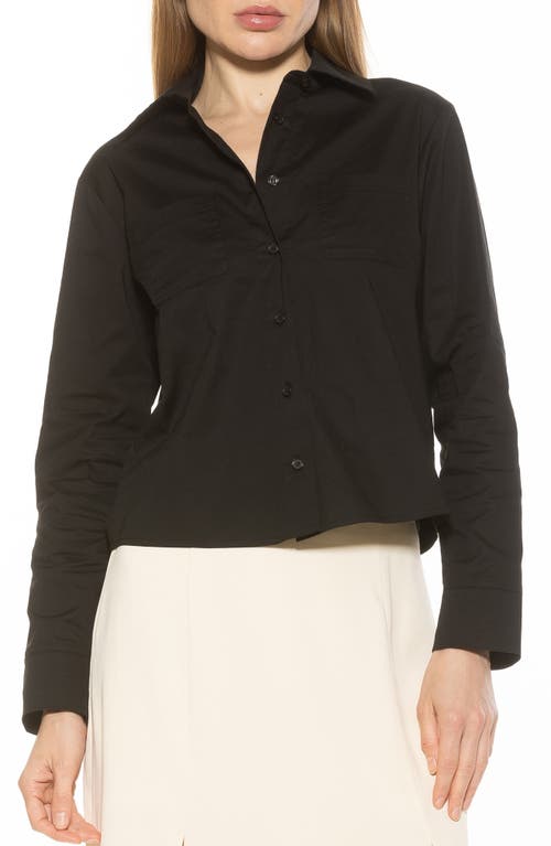 Alexia Admor Women's Roxanne Long Sleeve Shirt In Black