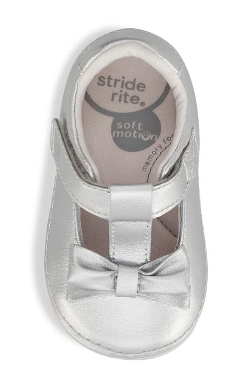 Shop Stride Rite Kids' Faye Mary Jane In Silver