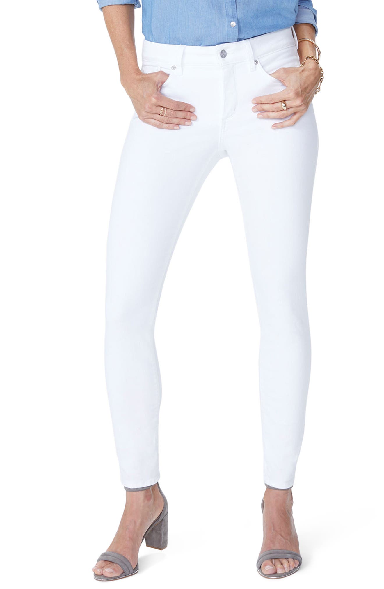 white skinny jeans size 16