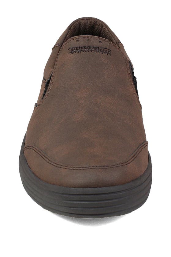Nunn Bush Men's Kore City Walk Slip-on Sneakers In Dark Brown