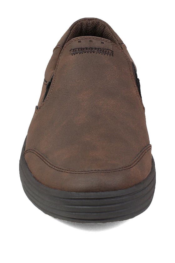 Shop Nunn Bush Kore City Walk Slip-on Sneaker In Dark Brown