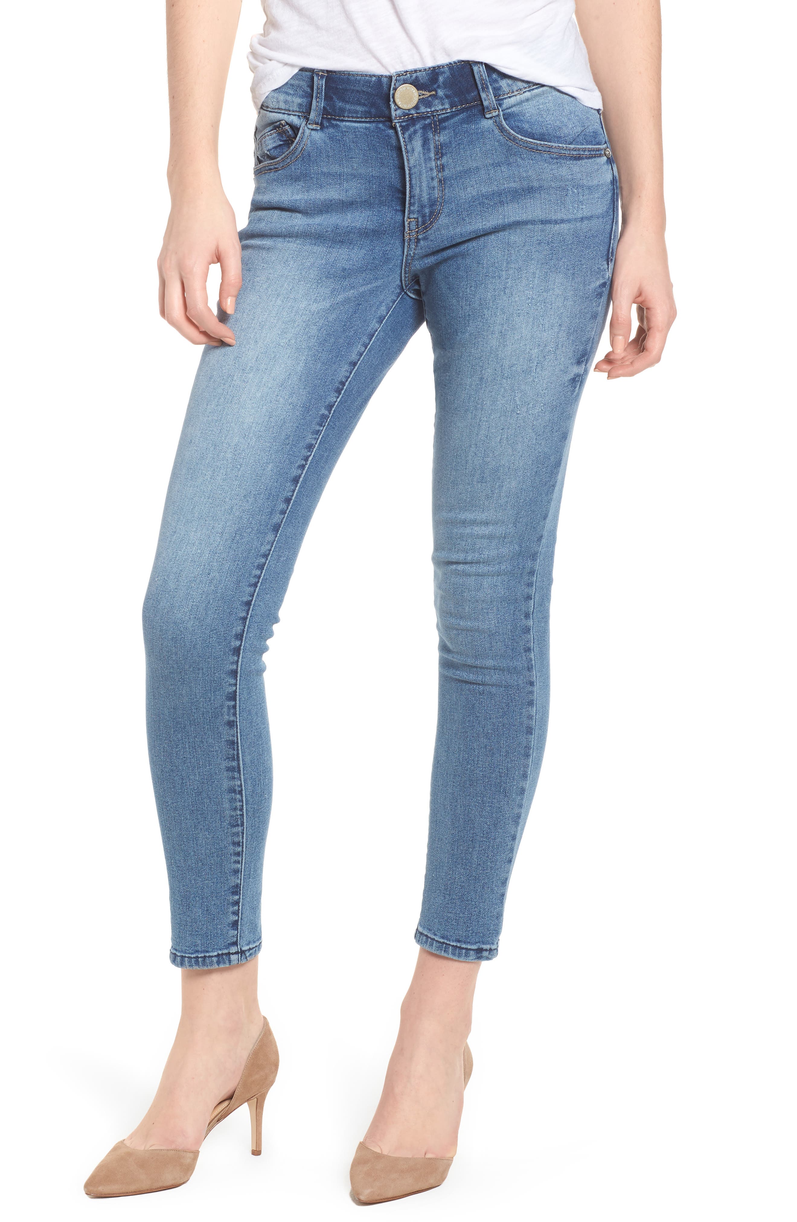 ankle skimming jeans