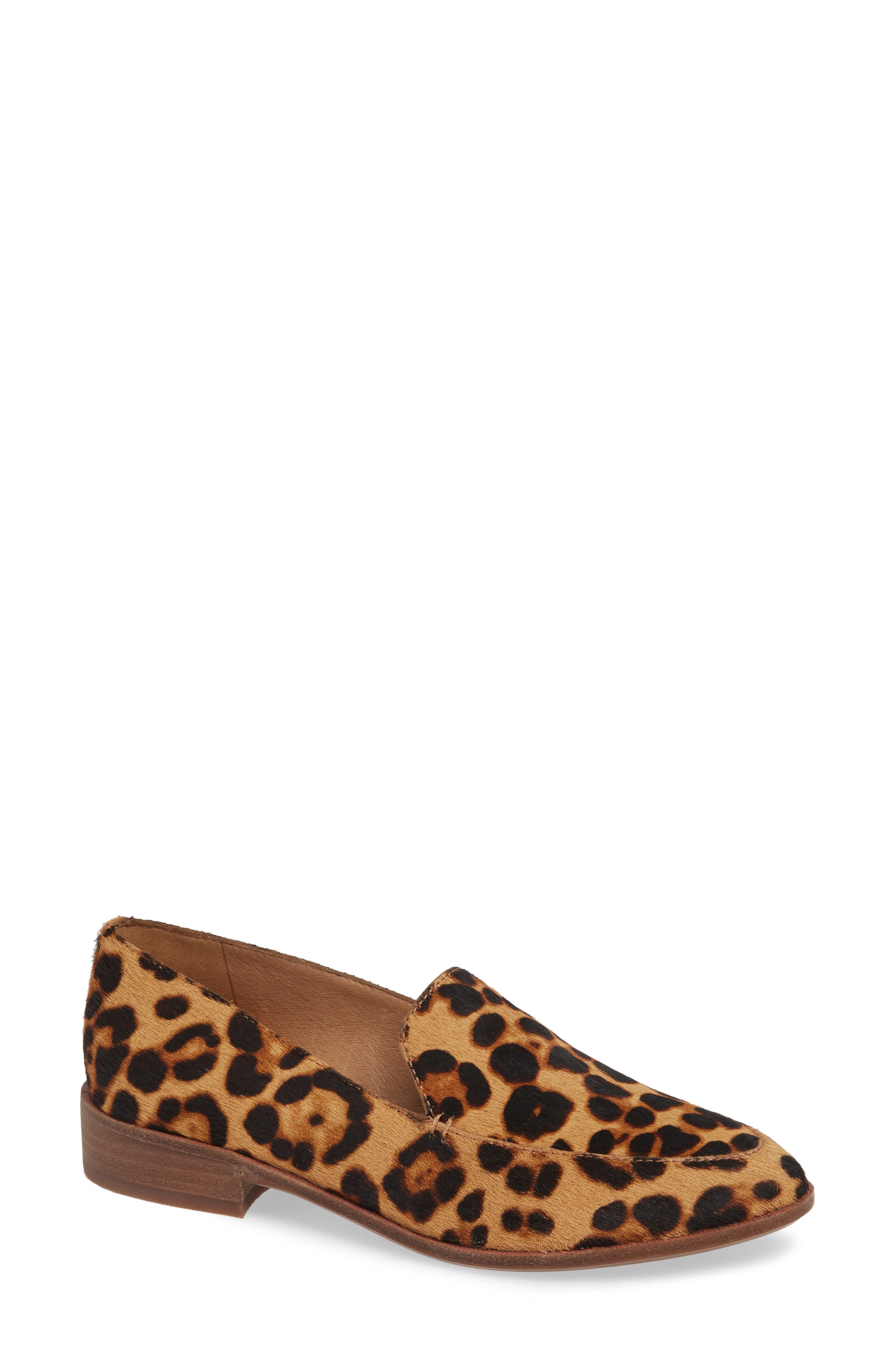 madewell frances loafer leopard