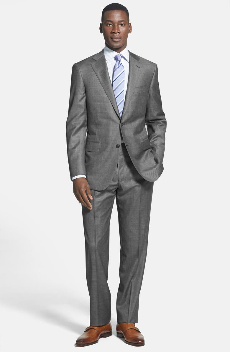 Hickey Freeman Classic Fit Windowpane Suit | Nordstrom