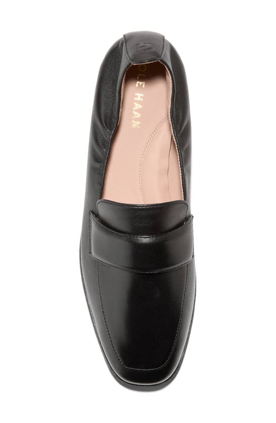 Shop Cole Haan Trinnie Loafer In Black Leather