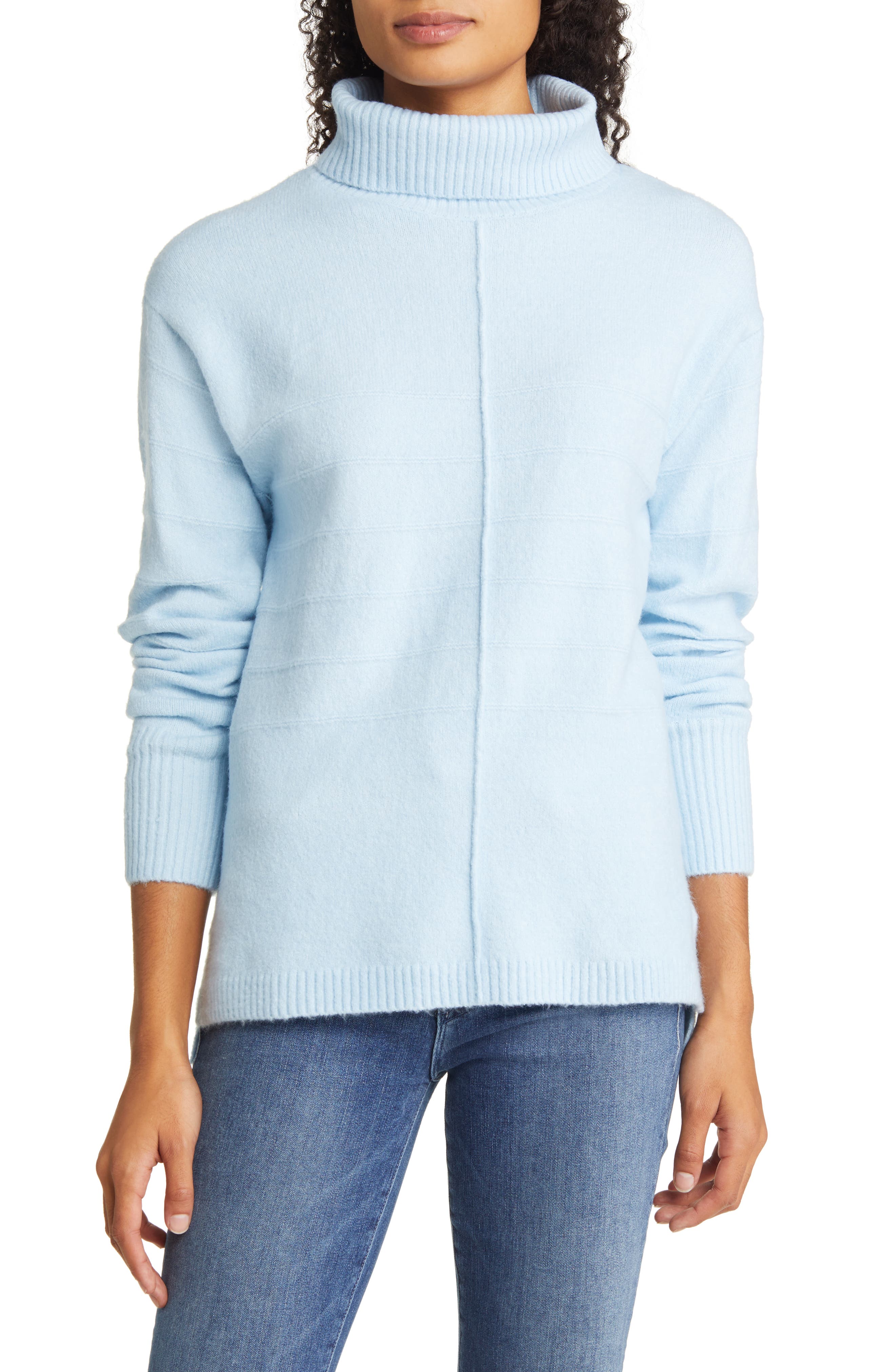 Womens Clothing Jumpers and knitwear Turtlenecks ViCOLO Synthetic Turtleneck in Azure Blue 