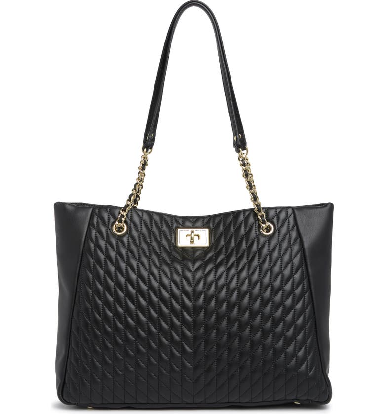 Karl Lagerfeld Paris Agyness Quilted Leather Tote Bag | Nordstromrack