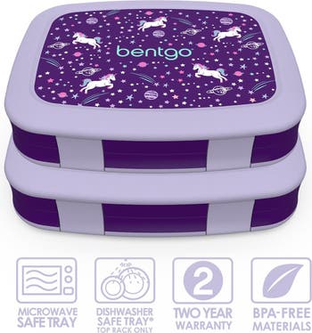 Bentgo Kids' Prints Leakproof, 5 Compartment Bento-Style Lunch Box - Sports