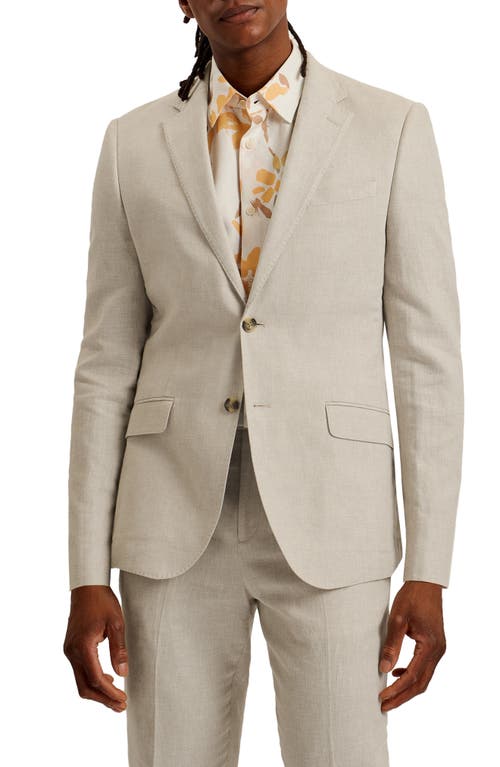 Ted Baker London Damaskj Slim Fit Linen & Cotton Sport Coat in Natural 