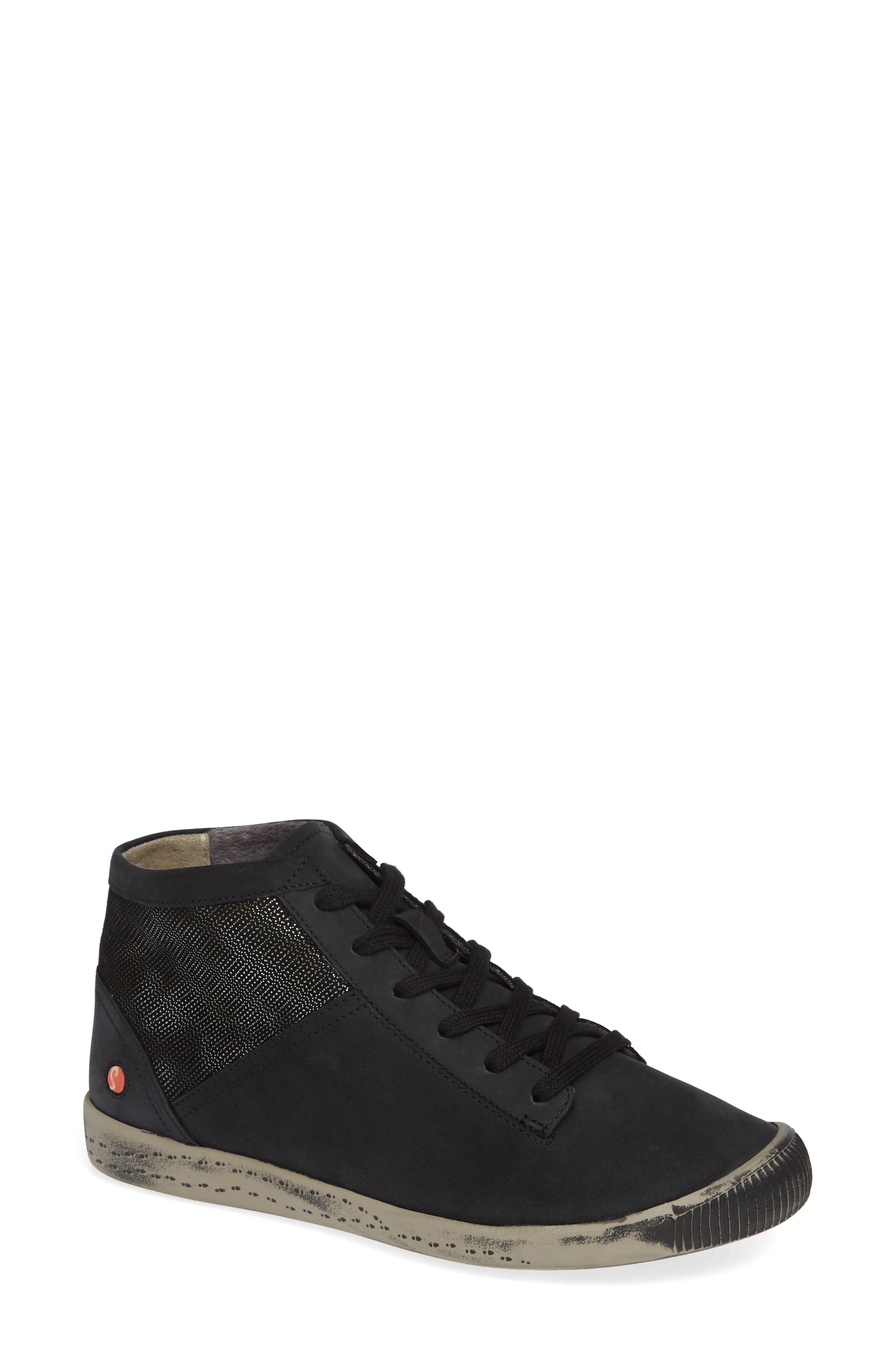 Softinos By Fly London Iap High Top Sneaker - Black