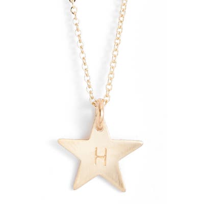 Nashelle 14K-Gold Fill Initial Mini Star Pendant Necklace