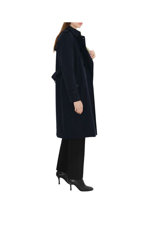 Burberry Long Kens In Coal Blue