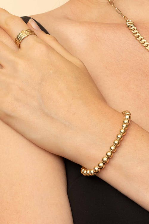 Shop Oradina 14k Yellow Gold Have A Ball Bracelet