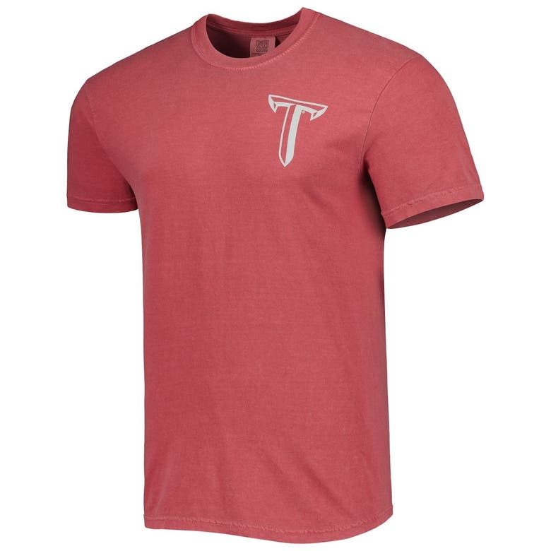 Shop Image One Crimson Troy University Trojans Landscape Shield T-shirt