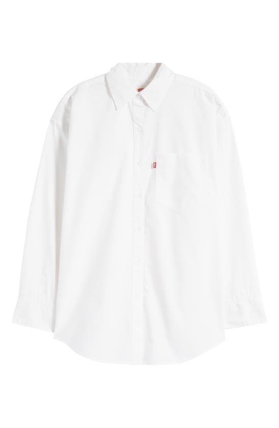 LEVI'S LEVI'S LOLA OVERSIZE COTTON POPLIN BUTTON-UP SHIRT
