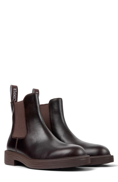 Shop Camper Dean Chelsea Boot In Dark Brown