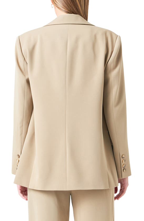 Shop Grey Lab Oversize Blazer In Khaki