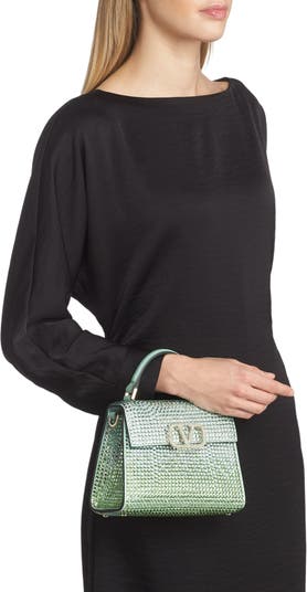 Mini Vsling Handbag With Rhinestones for Woman in Amethyst/wisteria