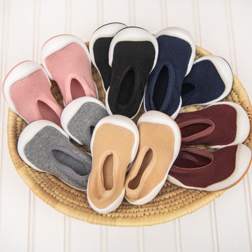 Komuello Toddler Sock Shoes Flat In Latte