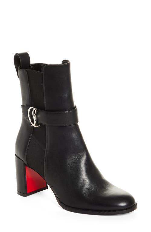 Christian Louboutin CL Monogram Chelsea Bootie Black at Nordstrom,