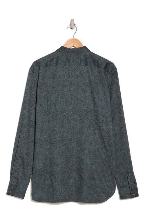 John Varvatos Ross Cotton Shirt In Midnight