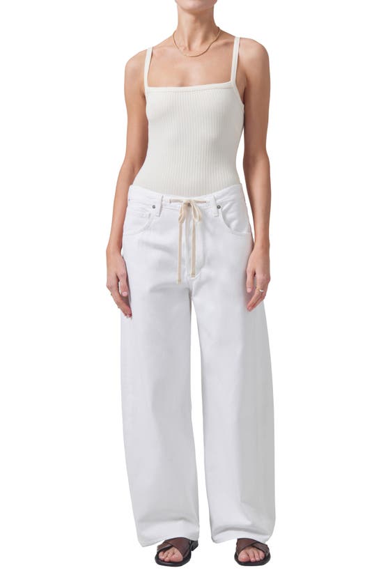 Shop Citizens Of Humanity Brynn Wide Leg Organic Cotton Trouser Jeans In Tulip