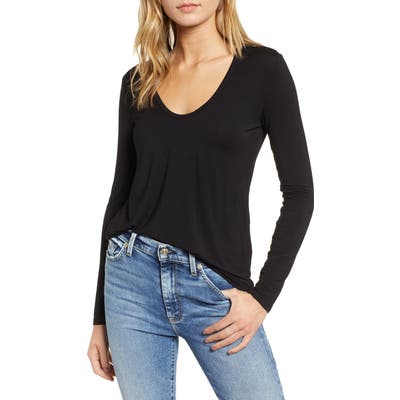 Splendid Scoop Neck Jersey Tee