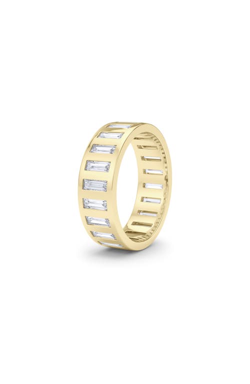 Shop Hautecarat Baguette Lab Created Diamond Eternity Band Ring In Yellow Gold