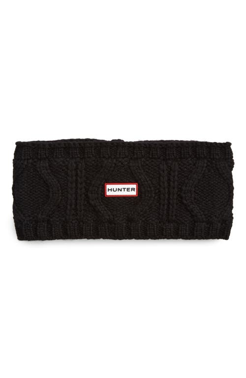 Hunter Cable Headband in Black