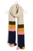 Thumbnail image number 1 of Madewell Colorblock Stripe Pompom Scarf