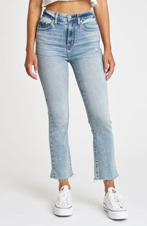 Daze Denim Shy Girl - Black Denim Jeans - Cropped Flared Jeans - Lulus