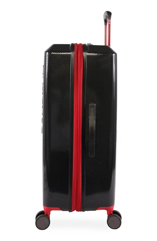 Hurley Swiper 29" Hardshell Spinner Suitcase In Black/red