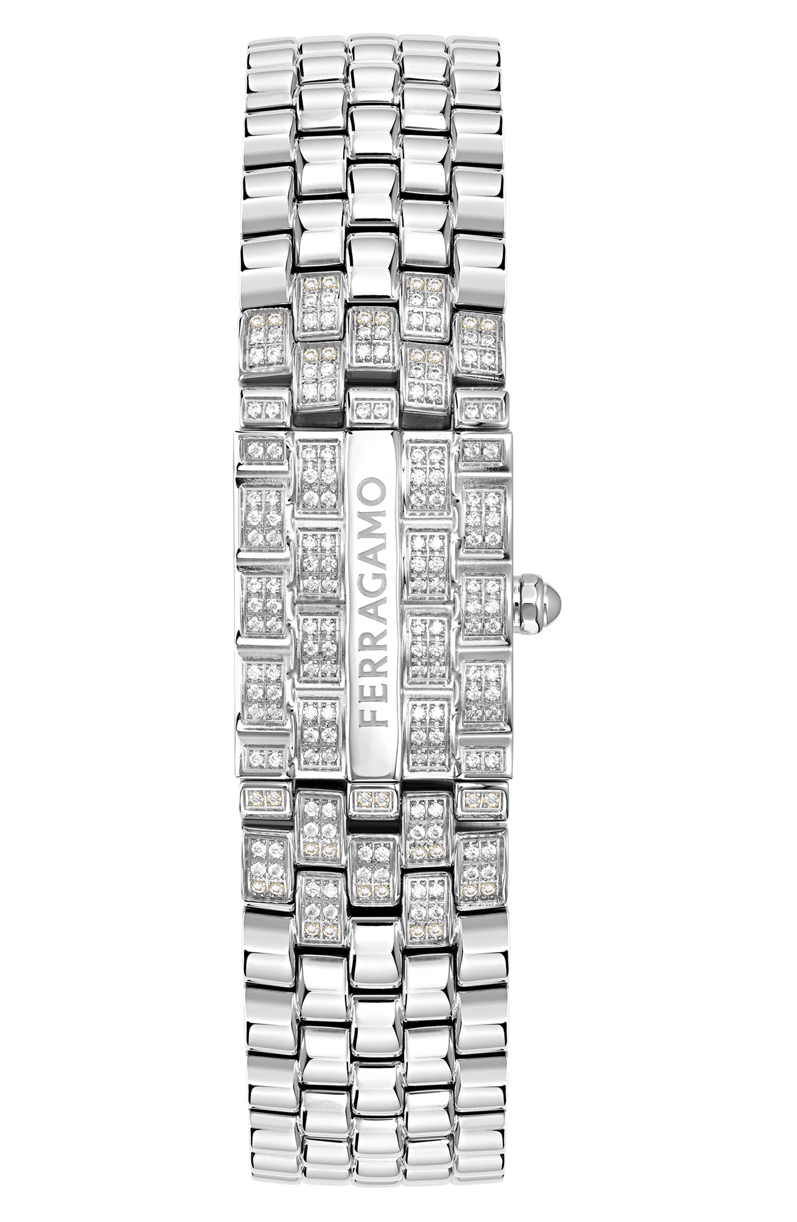 FERRAGAMO Secret Bracelet Watch, 18.5mm in Stainless Steel Cover