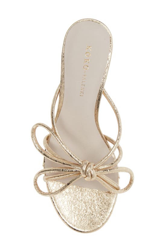 Shop Koko + Palenki Barely Strappy Sandal In Gold Leather