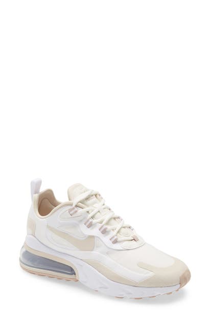 Nike Air Max 270 React Sneaker In White/ Light Orewood/ White