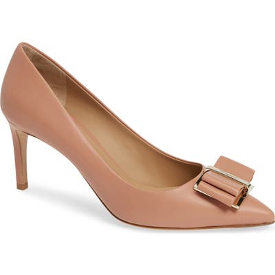 Salvatore Ferragamo Zeri Pointy Toe Pump, Pink
