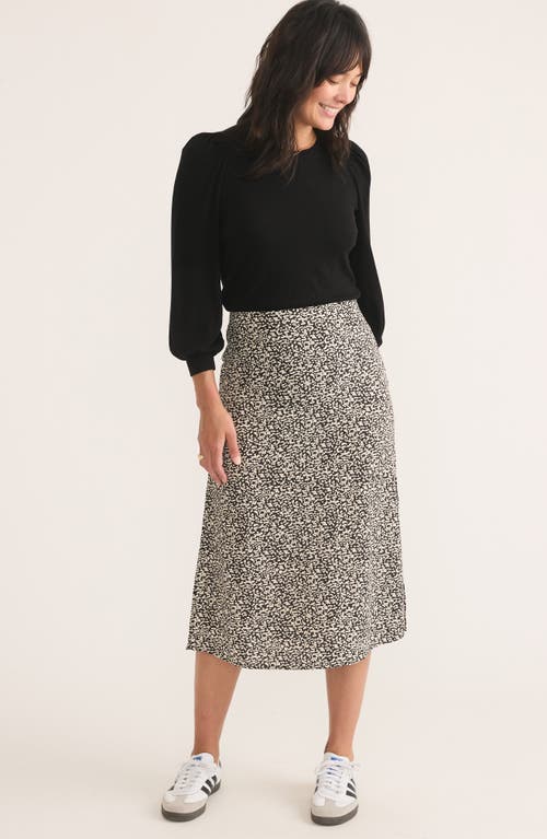 Shop Marine Layer Ryan Print Midi Skirt In Light Cheetah