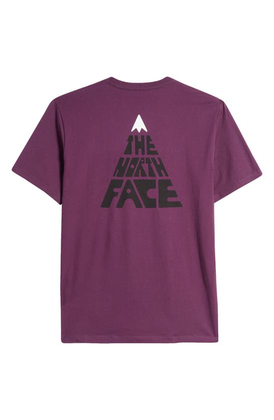 Shop The North Face Brand Proud Graphic T-shirt In Black Currant Purple